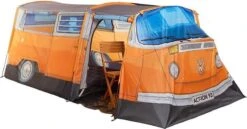 Merkloos Volkswagen Bus Tent - Oranje - 4 Persoons -Bo Camp Goedkope Winkel 1200x627 1