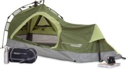 Where Tomorrow Solo Tent 225X100X57 Cm - Groen - 1 Persoons -Bo Camp Goedkope Winkel 1200x661