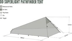 Dd Superlight Pathfinder Tent - Groen - 2 Persoons -Bo Camp Goedkope Winkel 1200x682 2