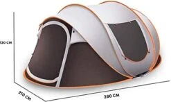 Fly Lab Luxe Pop Up Tent - Kampeer Tent - Grijs/Oranje - 4 Persoons 21 Fly Lab Luxe Pop Up Tent - Kampeer Tent - Grijs/Oranje - 4 Persoons -Bo Camp Goedkope Winkel 1200x714 2