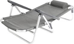 Bo-Camp Beach Chair - Monaco - Aluminium - Grijs -Bo Camp Goedkope Winkel 1200x715