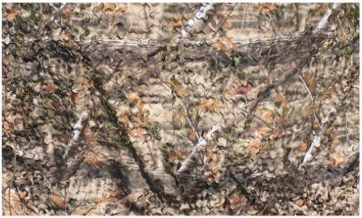 Natural Camouflage Net 3D Naturel Brown 1,50x4,00 Meter - Advanched Camouflage - 2-laags Met Binnennet En 3D Blaadjes Buitennet | Natuurlijke Kleuren | Polyester | Boomhut | Kind | Jacht | Buitenleven 1 Natural Camouflage Net 3D Naturel Brown 1,50x4,00 Meter - Advanched Camouflage - 2-laags Met Binnennet En 3D Blaadjes Buitennet | Natuurlijke Kleuren | Polyester | Boomhut | Kind | Jacht | Buitenleven