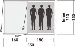 Easy Camp Tent Galaxy 300 3-persoons Rustiekgroen -Bo Camp Goedkope Winkel 1200x746 1