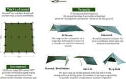 Tarp 3x3 – Olive Green -Bo Camp Goedkope Winkel 1200x748 6