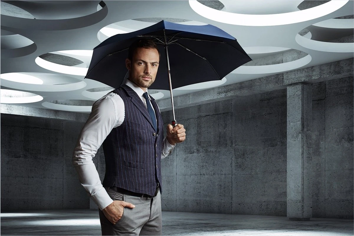 Knirps C205 - Medium Duomatic Windproof Paraplu -Black 4 Knirps C205 - Medium Duomatic Windproof Paraplu -Black - Afbeelding 4