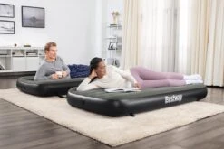 Bestway 3-in-1 Luchtbed - Connect - Zwart - 188x99cm - PVC/Polyester - Single, Double Single En Twin Opblaasbed - Tritech Materiaal - I-Beam Constructie -Bo Camp Goedkope Winkel 1200x800 177
