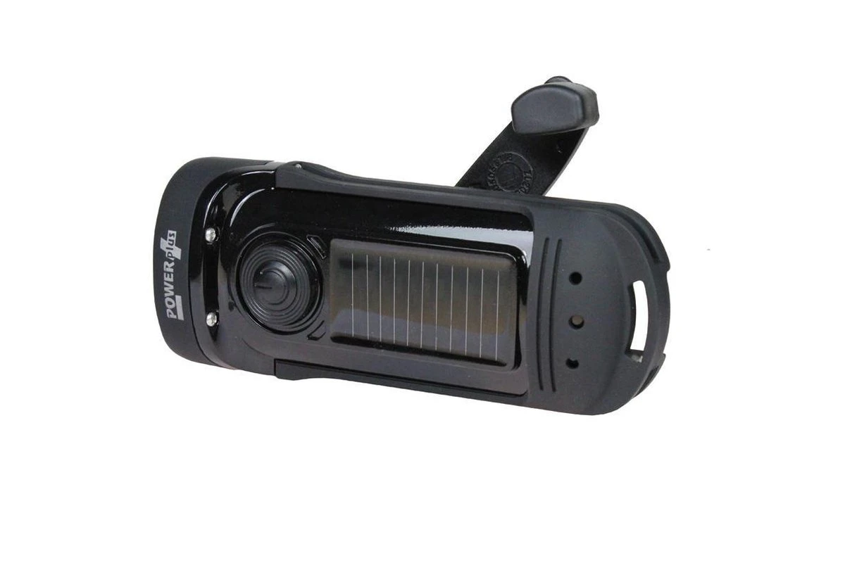 POWERplus Barracuda Solar En Dynamo Waterproof Oplaadbare LED Zaklamp | Waterproof Tot 2 Meter 2 POWERplus Barracuda Solar En Dynamo Waterproof Oplaadbare LED Zaklamp | Waterproof Tot 2 Meter - Afbeelding 2