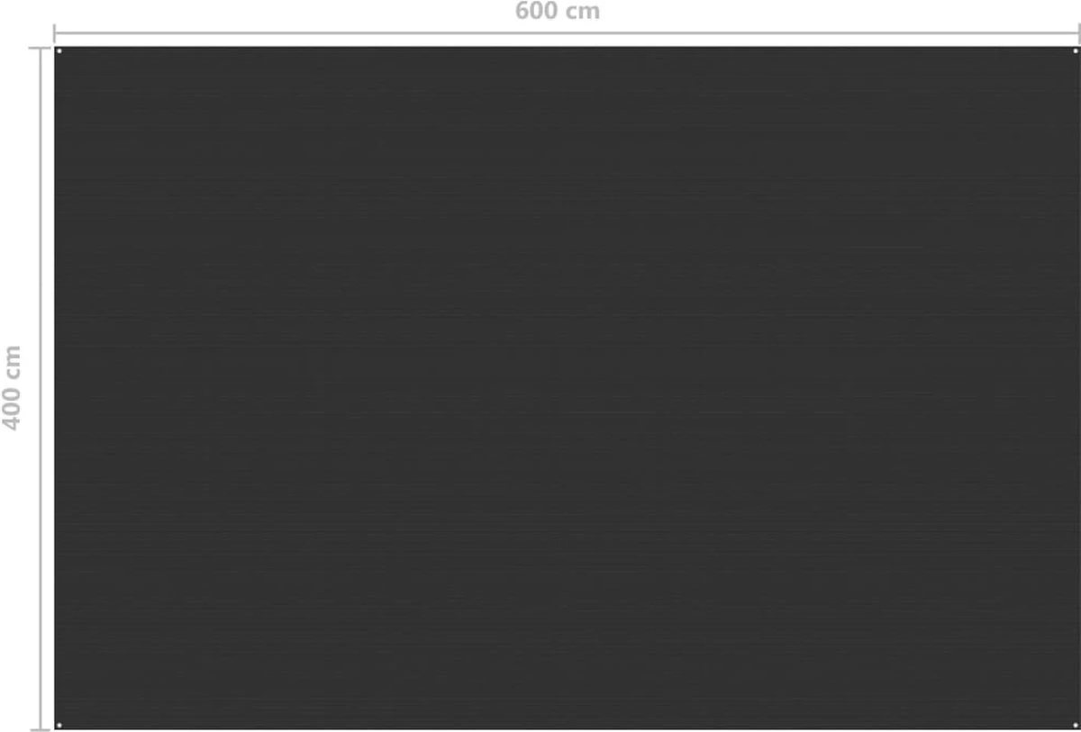 VidaXL Tenttapijt 400x600 Cm Antracietkleurig 4 VidaXL Tenttapijt 400x600 Cm Antracietkleurig - Afbeelding 4