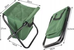 Viskrukje - Visserstoel - Campingstoel - Toeristen Visstoel - Reiskruk - Zak Met Ritssluiting - Opvouwbaar - Draagbaar - 26 CM - Rheme -Bo Camp Goedkope Winkel 1200x814 1