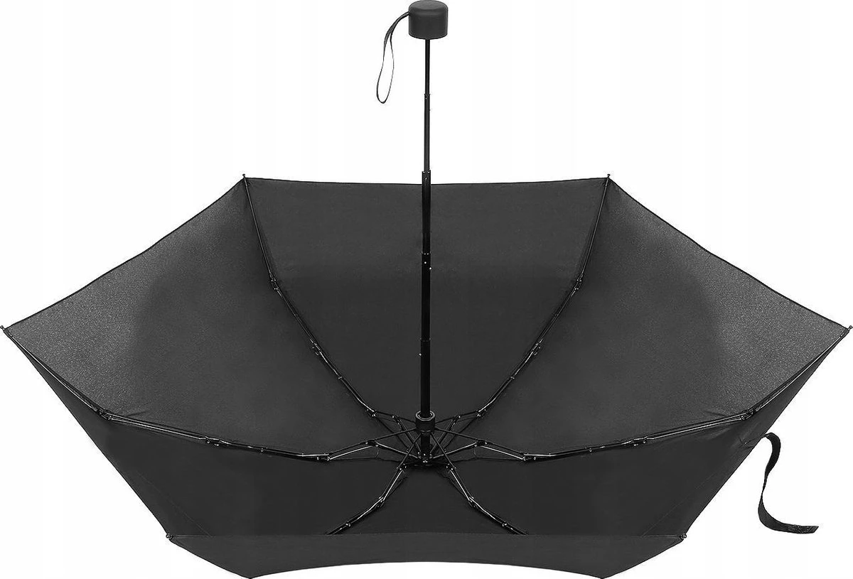 Opvouwbare Mini Paraplu - Klein & Opvouwbaar - Stormparaplu - Stevig Anti Storm & Wind - Windproof - 6 Panelen - Ø 90 Cm - Ruimtebesparend & Compact - Zwart 5 Opvouwbare Mini Paraplu - Klein & Opvouwbaar - Stormparaplu - Stevig Anti Storm & Wind - Windproof - 6 Panelen - Ø 90 Cm - Ruimtebesparend & Compact - Zwart - Afbeelding 5