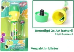 Kids Licensing Zaklamp Dino Voor Kinderen | Nachtlamp Dinosaurus LED + 10 Gratis Dino Stickers | Werkt Op 2 AA Batterijen | 16cm | FL03 -Bo Camp Goedkope Winkel 1200x842 6