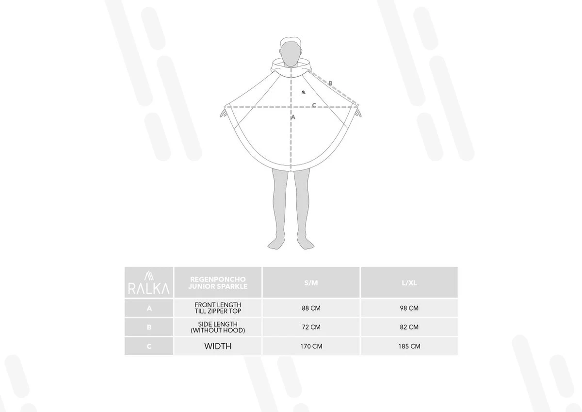 Ralka Regenponcho Senior - Sizzle - Zwart - L/XL 8 Ralka Regenponcho Senior - Sizzle - Zwart - L/XL - Afbeelding 8
