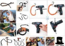Bob Online ™ - 1 Stuk – Zwart – Gereedschaplijn – Gereedschaplanyard – Elasticate Tool Lanyard – Maximum Load Capacity 2 Kg – Elastisch Gereedschap Lanyard – Gereedschap Valbeveiliging Koord 6 Bob Online ™ - 1 Stuk – Zwart – Gereedschaplijn – Gereedschaplanyard – Elasticate Tool Lanyard – Maximum Load Capacity 2 Kg – Elastisch Gereedschap Lanyard – Gereedschap Valbeveiliging Koord -Bo Camp Goedkope Winkel 1200x858 10