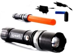 Igoods LED Zaklamp Oplaadbaar - Militaire Flashlight