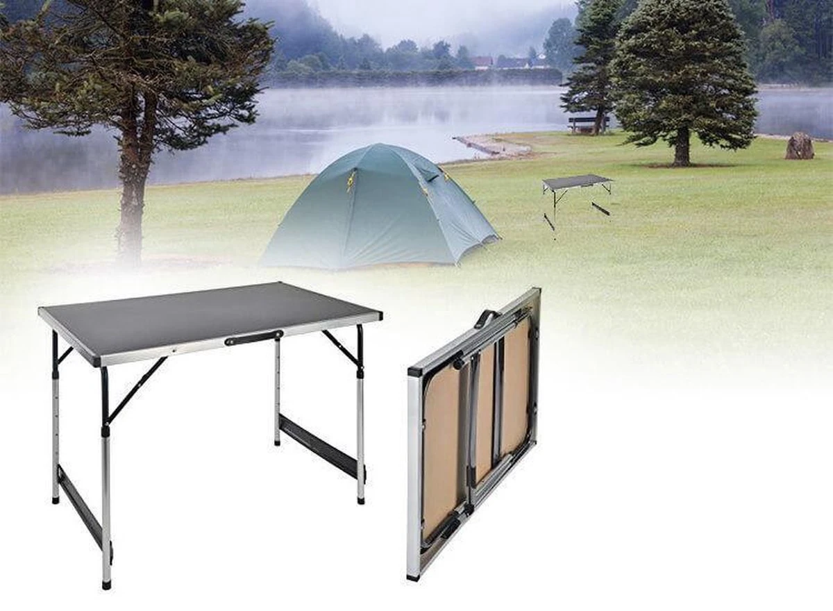 Hi Opvouwbare Campingtafel - 100 X 60 X 73-94 Cm 3 Hi Opvouwbare Campingtafel - 100 X 60 X 73-94 Cm - Afbeelding 3