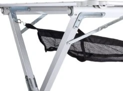 Campart Campingtafel XL TA-0806 - Opvouwbaar, Lichtgewicht En Met Verstelbare Poten - Kampeertafel Inklapbaar Inclusief Opbergtas - 140 X 80 X 70 Cm - Wit -Bo Camp Goedkope Winkel 1200x891