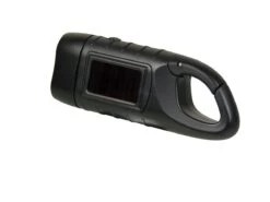 POWERplus Seahorse Dynamo En Solar Oplaadbare 3 LED Zaklamp Met Karabijnhaak | Kleur:zwart | Amorphous Zonnecel -Bo Camp Goedkope Winkel 1200x900 60