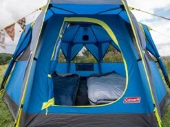 Coleman OctaGo Tent - Festival - 3-Persoons - Blauw/lime -Bo Camp Goedkope Winkel 1200x900 7