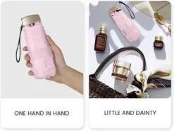 Paraplu Plaza Lichtgewicht Paraplu | Mini Paraplu | Handtas Paraplu | Elegante Licht Roze Paraplu Eco Vriendelijk, Waterdicht En UV Beschermend -Bo Camp Goedkope Winkel 1200x910 12