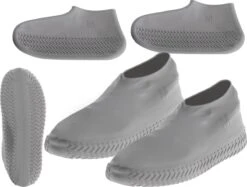 Siliconen Unisex Waterdichte Overschoenen Grijs Maat M 35-38 - Herbruikbaar – Anti Slip Regen Overschoen - Schoenhoesjes - Waterdichte Schoenbeschermers - Regenhoes – Schoenovertrek - Regenlaarzen -Bo Camp Goedkope Winkel 1200x910 7