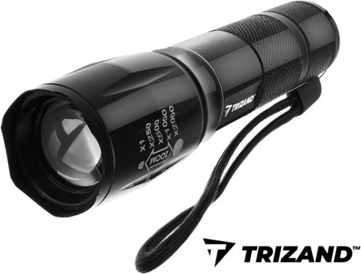 Zaklamp Led Oplaadbaar (inclusief 5000 MAh Batterij) - Oplaadbaar – Waterproof – 3000 Lumen – Zwart 6 Zaklamp Led Oplaadbaar (inclusief 5000 MAh Batterij) - Oplaadbaar – Waterproof – 3000 Lumen – Zwart - Afbeelding 6