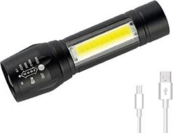 2 Stuks - Zaklamp Oplaadbaar 2000 Lumen - Waterproof - Zeer Fel - Klein - 2 In 1 - Led - -Bo Camp Goedkope Winkel 1200x923 5