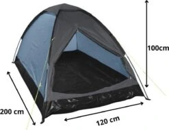 Orange85 Tent - 1 Persoons - Festivaltent - Blauw - Glow In The Dark - 200x120x100 Cm - Polyester -Bo Camp Goedkope Winkel 1200x925 1