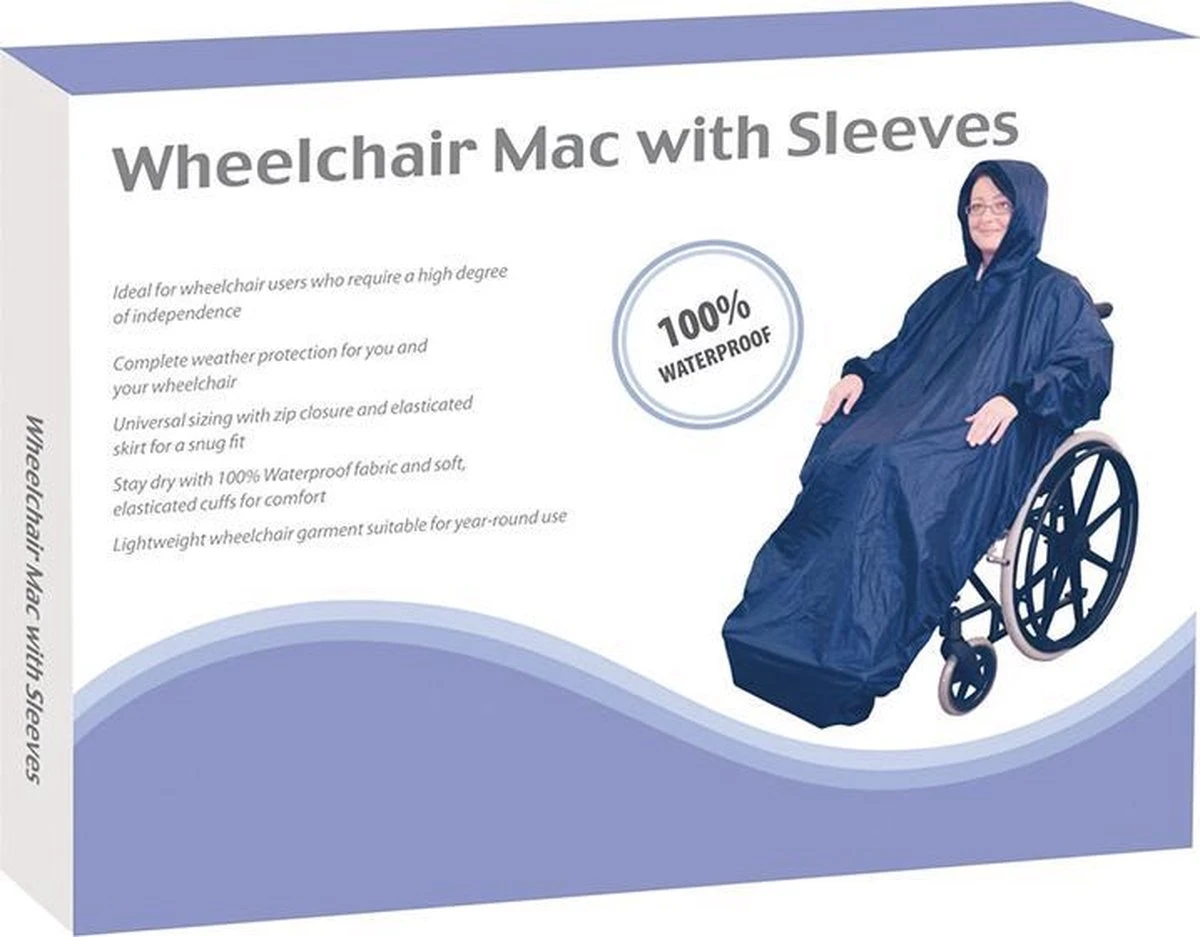 Aidapt Regenjas Met Mouwen - 100% Waterdicht 2 Aidapt Regenjas Met Mouwen - 100% Waterdicht - Afbeelding 2