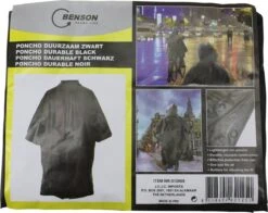 Benson Duurzame Regenponcho Zwart Voor Volwassenen -Bo Camp Goedkope Winkel 1200x954 3