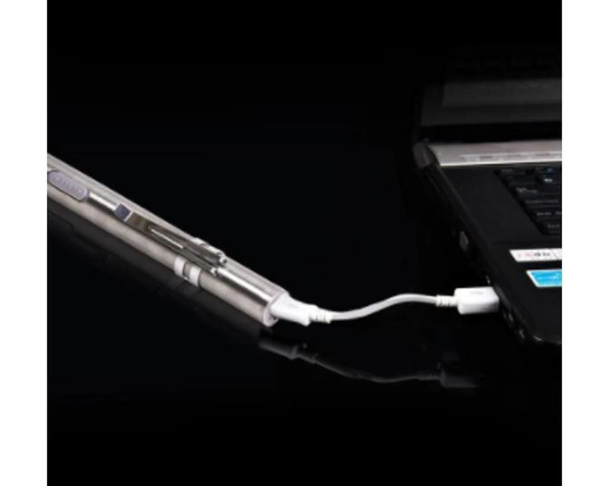 Zaklamp USB Oplaadbaar - Zaklamp Sleutelhanger - Metalen Kleine Zaklamp - LED Zaklamp 13 CM 2 Zaklamp USB Oplaadbaar - Zaklamp Sleutelhanger - Metalen Kleine Zaklamp - LED Zaklamp 13 CM - Afbeelding 2