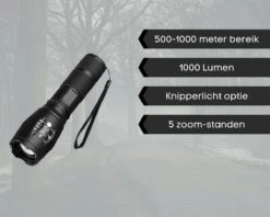 Merkloos Professionele 1000 Lumen LED Zaklamp Met Zoomfunctie -Bo Camp Goedkope Winkel 1200x960 11