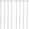 PROPLUS 10x Stuks Grondpennen/tentharingen Metaal Halfrond 30 Cm - Kampeer Artikelen Voor Tent Of Windscherm