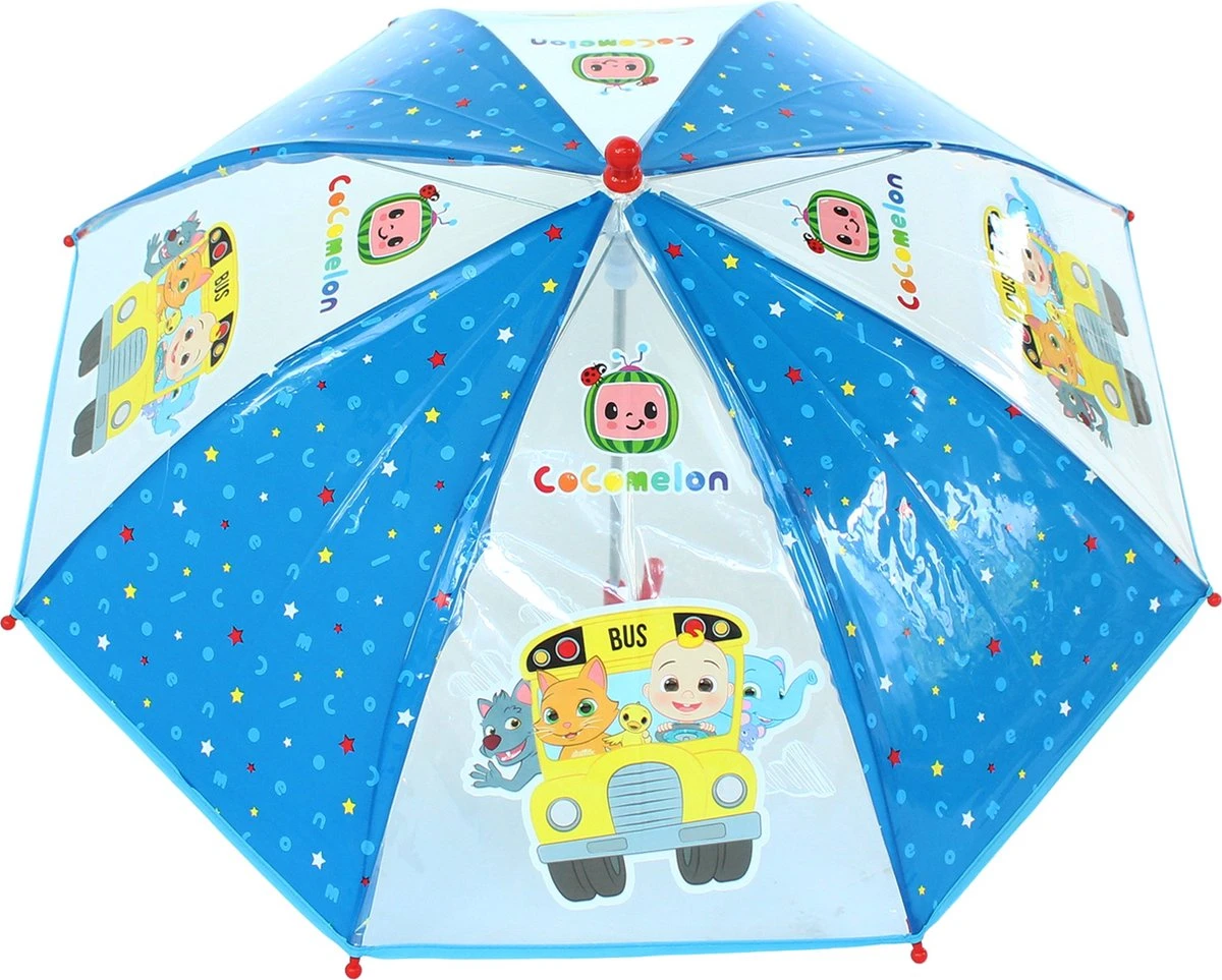Cocomelon Rainy Days Paraplu - Blauw 3 Cocomelon Rainy Days Paraplu - Blauw - Afbeelding 3