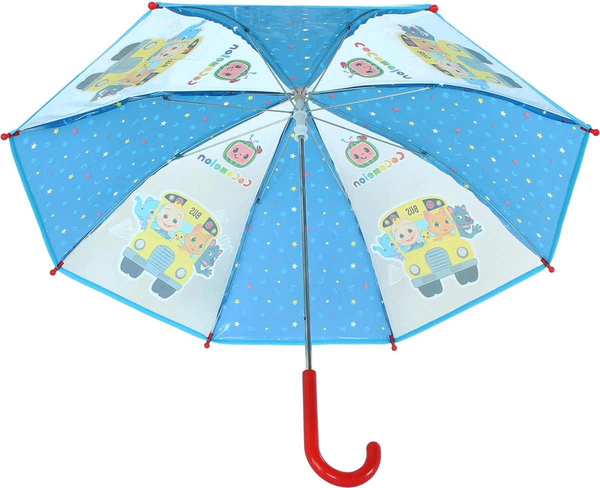 Cocomelon Rainy Days Paraplu - Blauw 4 Cocomelon Rainy Days Paraplu - Blauw - Afbeelding 4