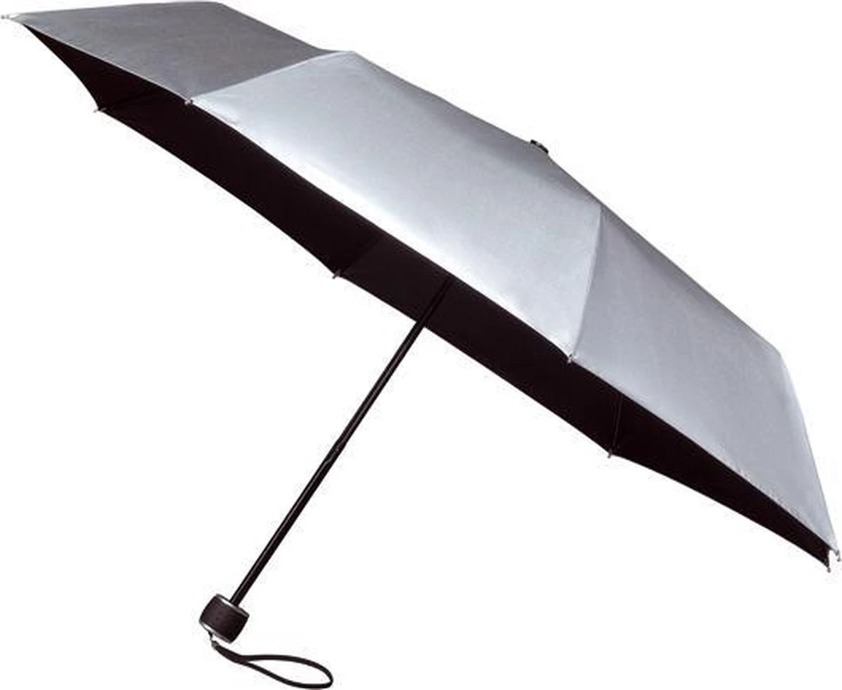 MiniMAX - Opvouwbare Paraplu - Windproof - Ø 100 Cm - Zilver 1 MiniMAX - Opvouwbare Paraplu - Windproof - Ø 100 Cm - Zilver