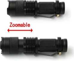 Hoge Kwaliteit Zaklamp Mini CREE LED 700LM Zwart Waterproof