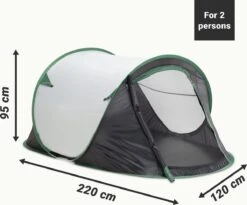 JEMIDI Tweepersoons Pop-up Tent - Opgooitent, Werptent Voor 2 Personen - Ideaal Als Festivaltent Of Kampeertent - Verschillende Kleuren -Bo Camp Goedkope Winkel 1200x994 2