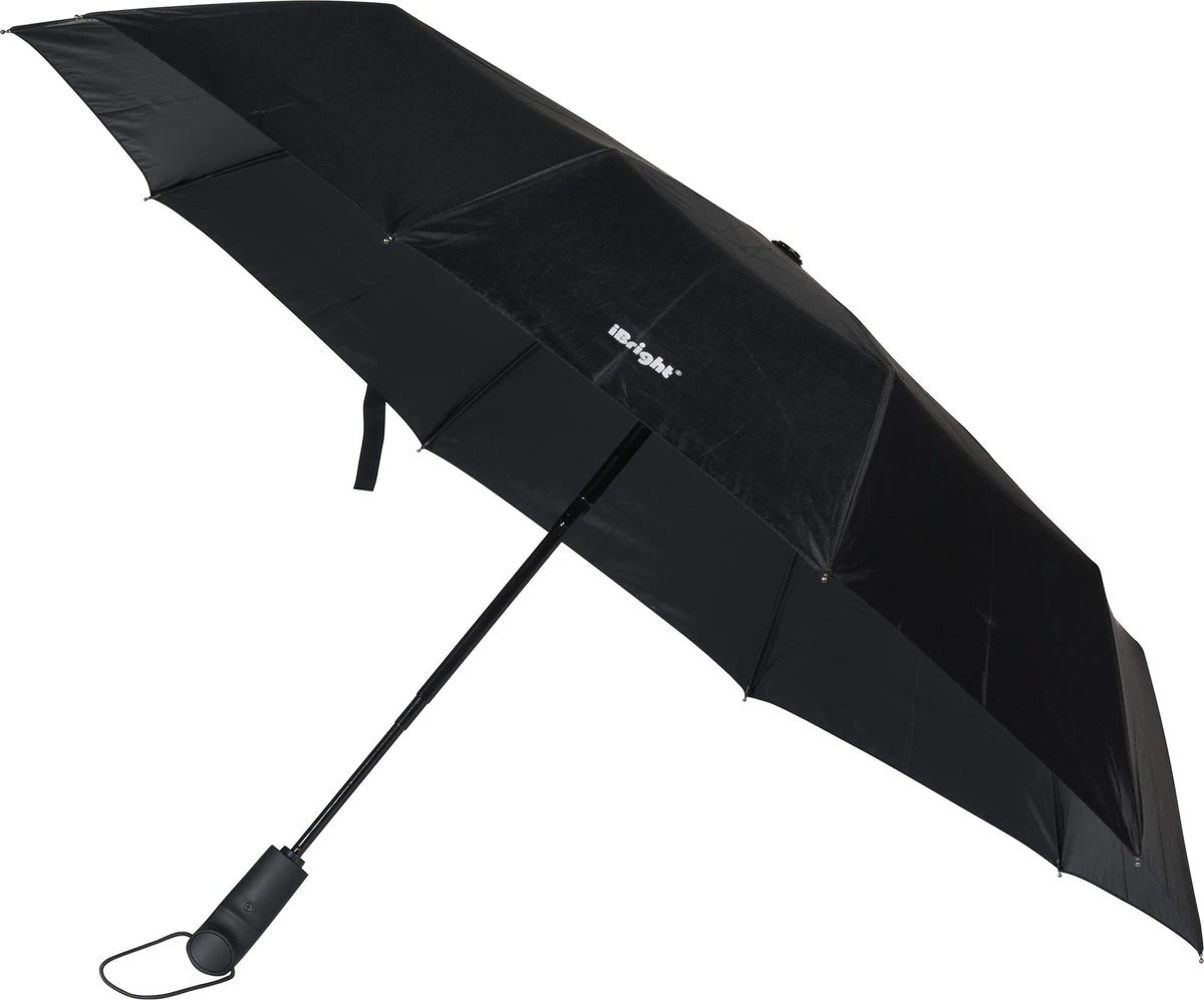 IBright Storm Paraplu - Paraplu - Extra Sterk - Opvouwbaar - Automatisch Uitklapbaar - Ø 105 - Inclusief Beschermhoes 2 IBright Storm Paraplu - Paraplu - Extra Sterk - Opvouwbaar - Automatisch Uitklapbaar - Ø 105 - Inclusief Beschermhoes - Afbeelding 2