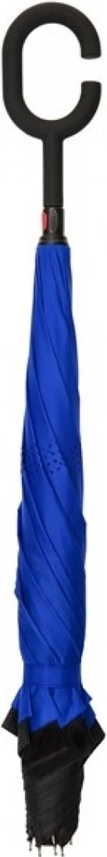 Impliva - Opvouwbare Inside Out Paraplu - Ø 107 Cm - Zwart/Blauw 8 Impliva - Opvouwbare Inside Out Paraplu - Ø 107 Cm - Zwart/Blauw - Afbeelding 8