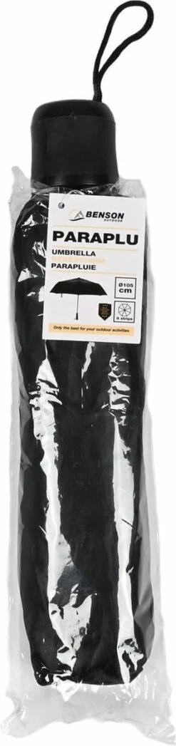 Benson Paraplu - Zwart 105 Cm - 8 Banen -Bo Camp Goedkope Winkel 283x1200