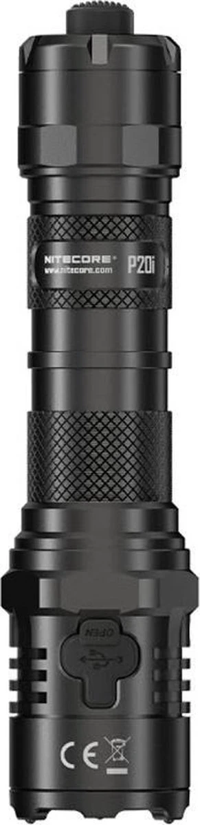 NiteCore Zaklamp P20i I-Generation- USB-C Oplaadbaar- 1800 Lumen- Zwart 3 NiteCore Zaklamp P20i I-Generation- USB-C Oplaadbaar- 1800 Lumen- Zwart - Afbeelding 3