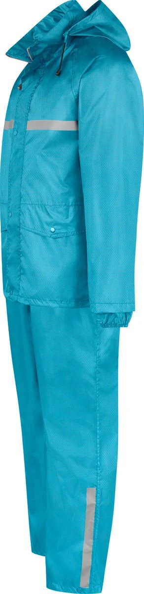 BJØRNSON Dusch Regenpak Dames & Heren - Waterdicht - Maat 3XL - Aqua Blauw 9 BJØRNSON Dusch Regenpak Dames & Heren - Waterdicht - Maat 3XL - Aqua Blauw - Afbeelding 9