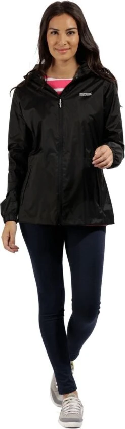 Regatta Pack-It II Regenjas - Maat 44 - Vrouwen - Zwart -Bo Camp Goedkope Winkel 350x1200