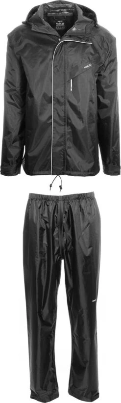 AGU Passat Regenpak Essential - Zwart - M - Dames & Heren - Waterdicht -Bo Camp Goedkope Winkel 361x1200 1