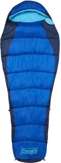 Coleman Fision 100 Mummy Slaapzak - 208 X 81 Cm - Blauw -Bo Camp Goedkope Winkel 453x1200