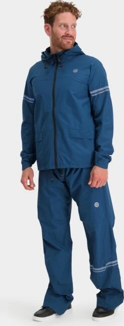 AGU Original Regenpak Essential - Blauw - L - Dames & Heren - Waterdicht & Ademend -Bo Camp Goedkope Winkel 458x1200 1