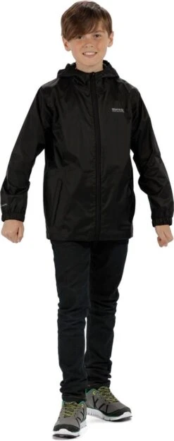 Regatta Pack It III Regenjas Junior Jas - Maat 164 - Unisex - Zwart -Bo Camp Goedkope Winkel 474x1200 2