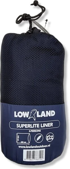 LOWLAND OUTDOOR® LAKENZAK - SUPERLITE - 2 PERS - 220X160 CM - 600GR -Bo Camp Goedkope Winkel 501x1200