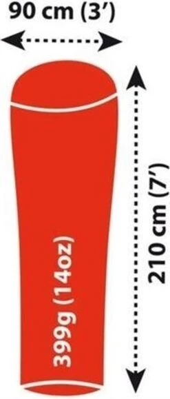 Sea To Summit - Reactor Extreme Thermolite® Mummy Liner - Lakenzak - Extra Verwarmend - Rood -Bo Camp Goedkope Winkel 512x1200