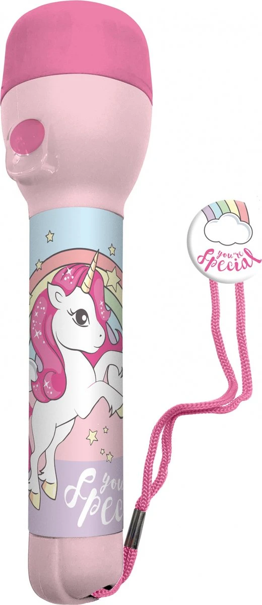 Kids Licensing Zaklamp Led Eenhoorn 21 Cm Roze - Unicorn - Kinder Zaklamp - Cadeau 2 Kids Licensing Zaklamp Led Eenhoorn 21 Cm Roze - Unicorn - Kinder Zaklamp - Cadeau - Afbeelding 2